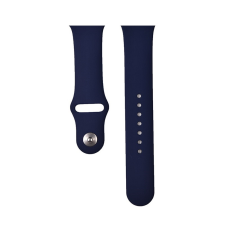 Devia Apple Watch 1/2/3/4/5 okosóra szilikon szíj, sötét kék (Midnight blue), 38/40/41mm, Devia Deluxe Sport okosóra kellék