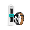 Devia Apple Watch bőr szíj - Devia Elegant PU Leather Watch Band - 38/40/41 mm -      fekete (ST365386)