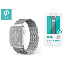 Devia Apple Watch fém szíj - Devia Elegant Series Milanese Loop - 38/40 mm - silver (ST325045) okosóra kellék