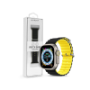 Devia Apple Watch szilikon sport szíj - Deluxe Series Sport6 Silicone Two-tone Watch Band - 38/40/41 mm - fekete/sárga