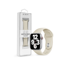 Devia Apple Watch szilikon sport szíj - Devia Silicone Deluxe Series Sport Watch Band - 42/44/45/49 mm - antique white (ST364518) okosóra kellék