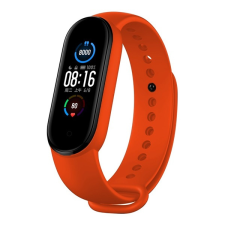 Devia DELUXE SPORT pótszíj (egyedi méret, szilikon, állítható) NARANCSSÁRGA Xiaomi Mi Band 5, Xiaomi Mi Band 6 okosóra kellék