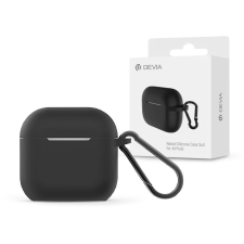 Devia Devia Naked szilikon tok AirPods 4 fülhallgatóhoz - fekete fülhallgató, fejhallgató tok