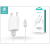 Devia Devia Smart USB hálózati töltő adapter + micro USB adatkábel 1 m-es vezetékkel - 5V/1A - Devia Smart Charger Suit - white