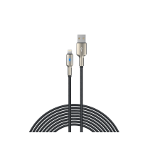 Devia EC417 Mars Zinc Aloy 2.1A Lightning 1.5M Adatkábel - Fekete mobiltelefon kellék
