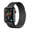 Devia ELEGANT pótszíj (egyedi méret, kicsi, fém, milánói szíj, mágneses) FEKETE Apple Watch Series 10 42mm, Watch Series SE 40mm, Watch Series SE 2 40mm