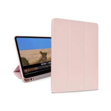 Devia Leather SmartCase Apple iPad Air 4/5 / iPad Pro 11 10.9" Trifold tok - Rózsaszín tablet tok