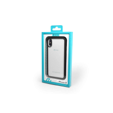 Devia Nobility iPhone X/XS Átlátszó Plexi Tok Fekete TPU szélekkel tok és táska