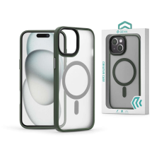 Devia Pino Series Magnetic ütésálló tok - Apple iPhone 15 - zöld tok és táska