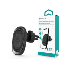 Devia Smart Series Univerzális Mobiltelefon autós tartó/töltő - Fekete mobiltelefon kellék