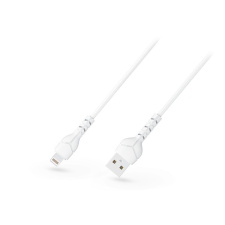 Devia st348594 eco kintone v2 2,1a 1m usb/lightning fehér adat- és töltõkábel kábel és adapter