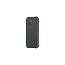Devia Telefontok, iPhone 11 Pro Max hátlaptok, zöld kerettel, átlátszó, Devia Soft Elegant tok és táska