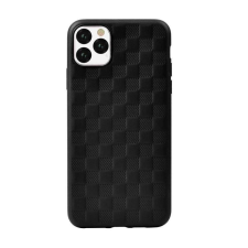 Devia Telefontok, iPhone 11 Pro Max szilikon tok, hátlaptok, fekete, Devia Woven 2 tok és táska