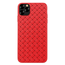 Devia Telefontok, iPhone 11 Pro Max szilikon tok, hátlaptok, piros, Devia Woven tok és táska