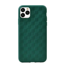 Devia Telefontok, iPhone 11 Pro Max szilikon tok, hátlaptok, zöld, Devia Woven 2 tok és táska