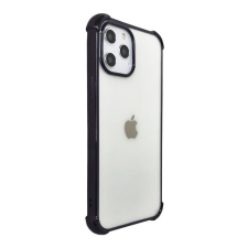 Devia Telefontok, iPhone 12 Mini hátlaptok, ütésálló, erősített sarkokkal, fekete kerettel, átlátszó, Devia Glitter Shockproof tok és táska