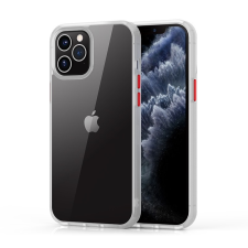 Devia Telefontok, iPhone 12 Pro Max hátlaptok, ütésálló, matt kerettel, átlátszó, Devia Shark tok és táska