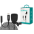 Devia univerzális vezetékes mikrofon - Lightning - Devia Smart Series Wired Microphone - fekete