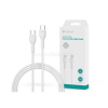 Devia USB TYPE-C - USB TYPE-C ADAT- ÉS TÖLTŐKÁBEL 1 M-ES VEZETÉKKEL 60W (fehér) (ST379543)