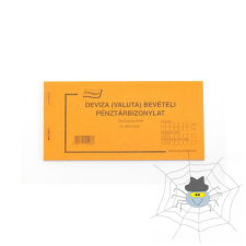 DEVIZA valuta bevételi pénztárbizonylat nyomtatvány