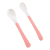 Devron Baby Care puha etető kanál 2db - pink