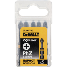 Dewalt torziós bitkészlet, gépi PH2-50mm 5 részes (DT7998T-QZ) szerszám kiegészítő