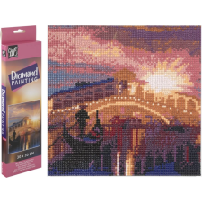  Diamántfestés Rialto híddal 30x30 cm kreatív és készségfejlesztő