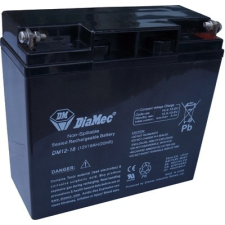 DIAMEC DM12-18 akkumulátor biztonságtechnikai rendszerekhez és elektromos játékokhoz biztonságtechnikai eszköz