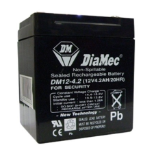 DIAMEC DM12-4.5 akkumulátor biztonságtechnikai rendszerekhez és elektromos játékokhoz biztonságtechnikai eszköz