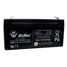 DIAMEC DM6-3.2 akkumulátor biztonságtechnikai rendszerekhez és elektromos játékokhoz biztonságtechnikai eszköz