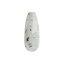 Diamond Nails Gél Lakk - 4 ml DN111 - Ezüst reszelék - Új ecsettel! lakk zselé