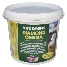  Diamond Omega – Őrölt porlasztott vitaminos lenmag 5 kg vödör lovaknak lófelszerelés