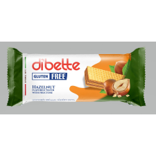 Dibette Dibette mogyorós ízű krémmel töltött mártatlan ostyaszelet, fruktózzal gluténmentes 50 g reform élelmiszer