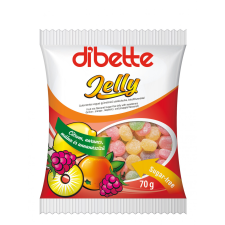 Dibette jelly vegyes gyümölcs zselé cukorka 70g csokoládé és édesség