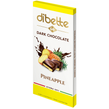  Dibette Nas ananász ízű krémmel töltött étcsokoládé édesítőszerekkel 80g diabetikus termék