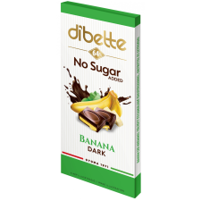  Dibette nas banán ízű krémmel töltött étcsokoládé hozzáadott cukor nélkül édesítőszerekkel 80 g csokoládé és édesség