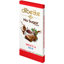  Dibette NAS kávékrémmel töltött tejcsokoládé hozzáadott cukor nélkül 80g diabetikus termék