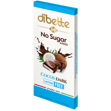  Dibette nas kókusz ízű krémmel töltött étcsokoládé hozzáadott cukor nélkül 80 g csokoládé és édesség