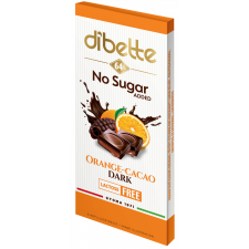  Dibette nas narancs ízű kakaós krémmel töltött étcsokoládé hozzáadott cukor nélkül 80 g csokoládé és édesség