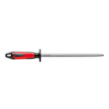  Dick 30cm-es, kerek fenőacél, piros-fekete nyéllel konyhai eszköz