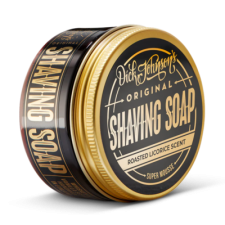 Dick Johnson Shaving Soap Super Mousse - Roasted Licorice 80g borotvahab, borotvaszappan