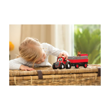  Dickie ABC Massey Ferguson állatszállító traktor lóval (204115012) autópálya és játékautó