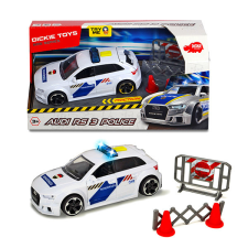 Dickie : Audi RS3 rendőrségi autó - 15 cm autópálya és játékautó