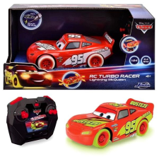 Dickie RC Cars Blesk McQueen Turbo Glow Racers, 2 kanály autópálya és játékautó
