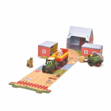Dickie Toys ABC Farm Life készlet autópálya és játékautó