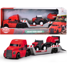 Dickie Toys Massey Ferguson Micro Farm traktor szállító jármű játékszett autópálya és játékautó