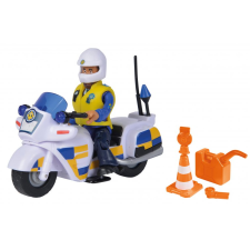 Dickie Toys Rendőrségi motor Malcolm figurával autópálya és játékautó