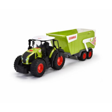 DICKIETOYS CLAAS farm traktor pótkocsival fény és hanghatásokkal autópálya és játékautó