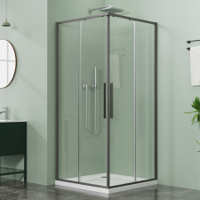  DICO gray 90×90 szögletes zuhanykabin kád, zuhanykabin