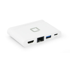 Dicota USB-C hordozható 4-in-1 dokkoló fehér (D31730) (D31730) laptop kellék